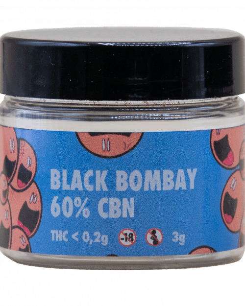 BUBBLE  HASH BLACK BOMBAY 60% CBN Dr Smoke